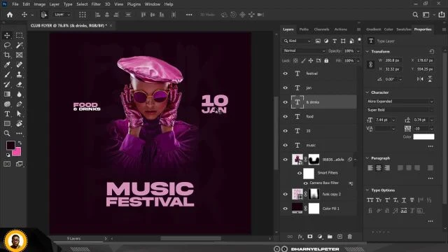 CREATE a CLUB FLYER Like a PRO in Photoshop Overnight!